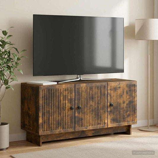 Mobile TV Rovere Fumo 99 x 34,5 x 50 cm Legno ingegnerizzato