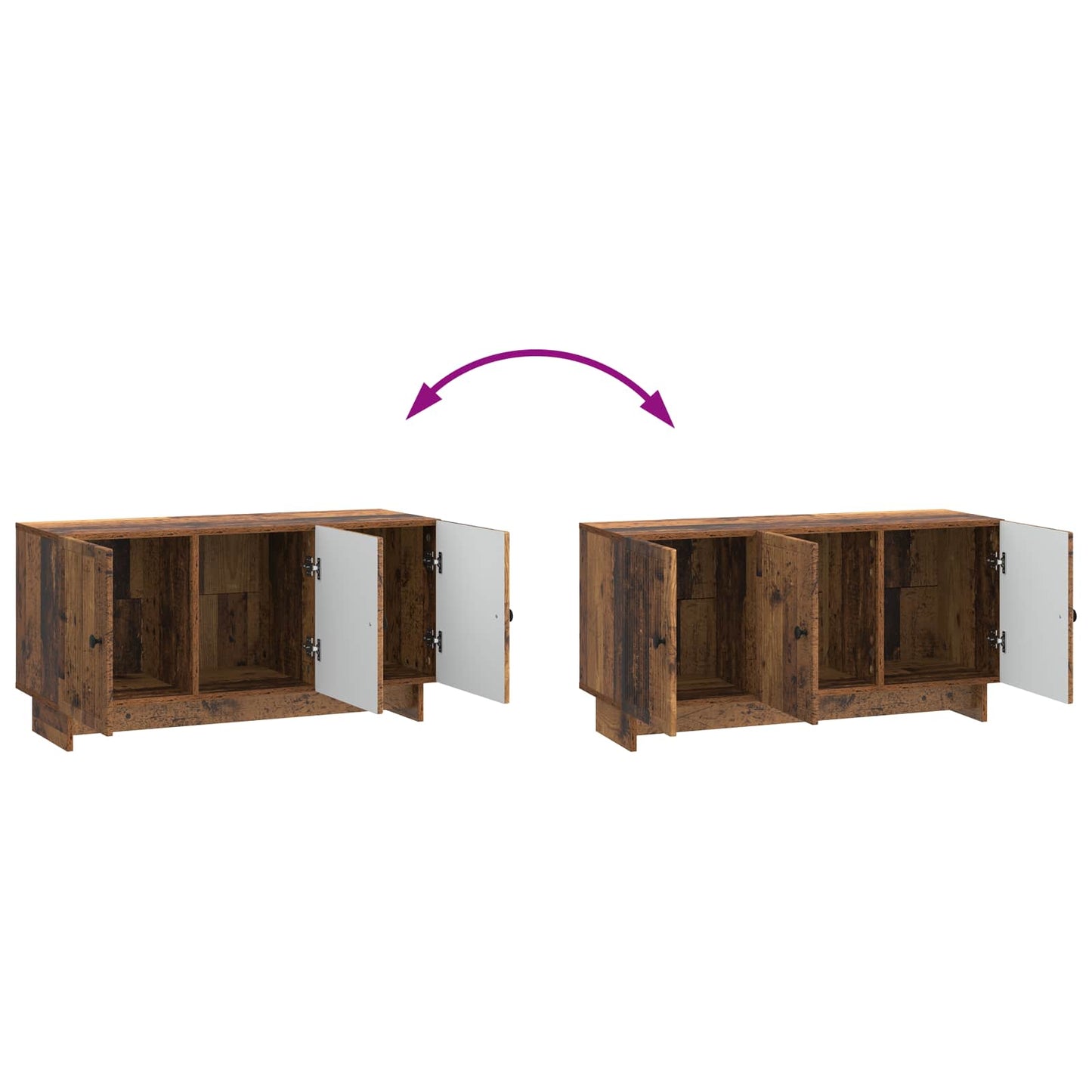 Mobile TV Legno antico 99 x 34,5 x 50 cm Legno ingegnerizzato | homemem39