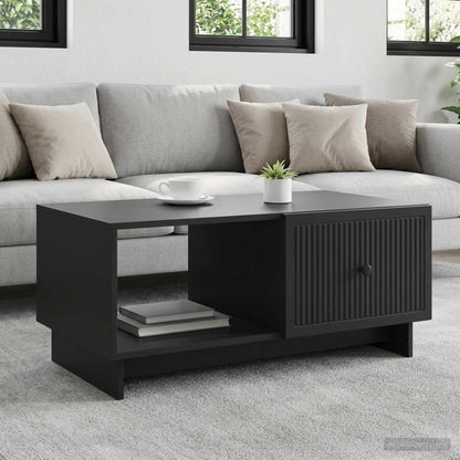 Tavolino da salotto Nero 90 x 50 x 40 cm Legno ingegnerizzato