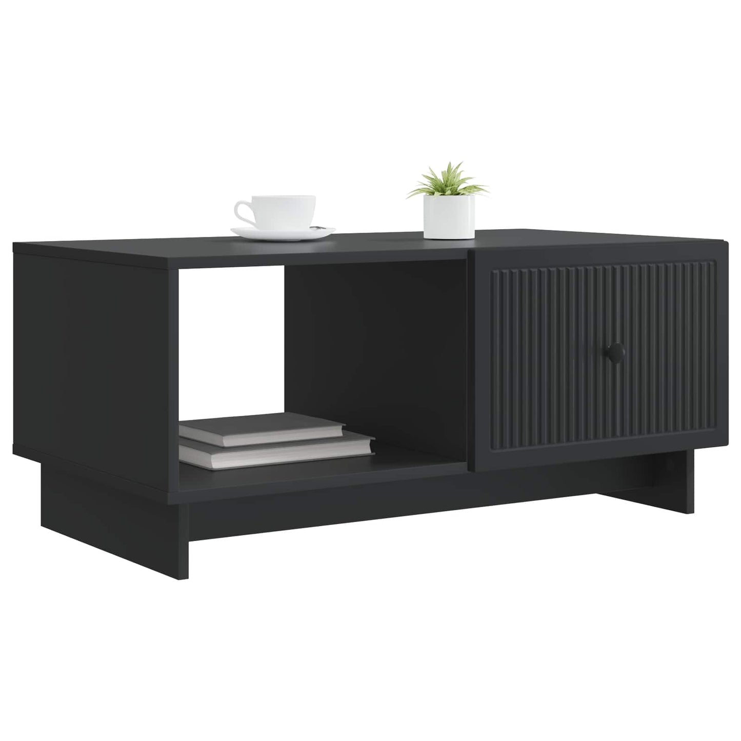 Tavolino da salotto Nero 90 x 50 x 40 cm Legno ingegnerizzato