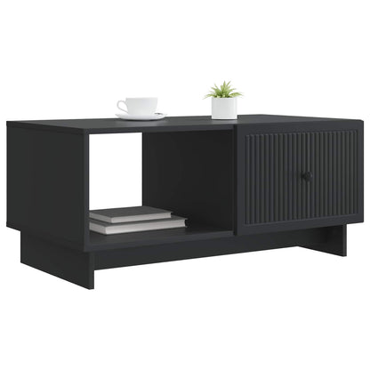 Tavolino da salotto Nero 90 x 50 x 40 cm Legno ingegnerizzato