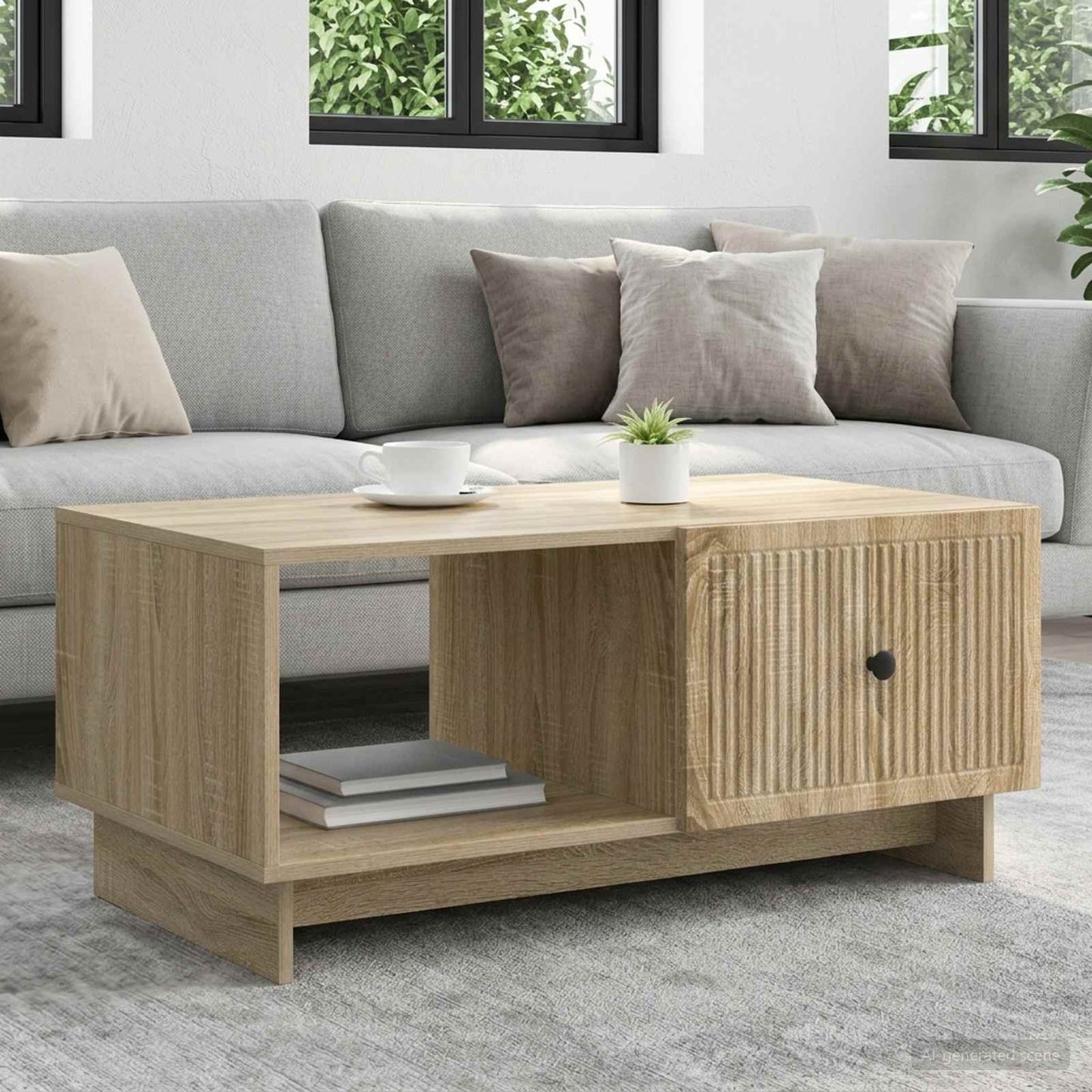 Tavolino da salotto Rovere Sonoma 90 x 50 x 40 cm