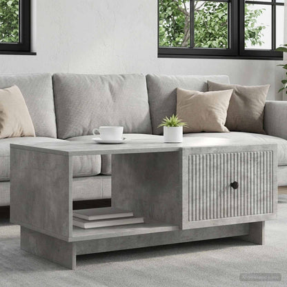 Tavolino da salotto Grigio Cemento 90 x 50 x 40 cm
