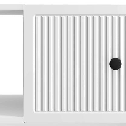 Tavolino da salotto Bianco Lucido 90 x 50 x 40 cm | homemem39