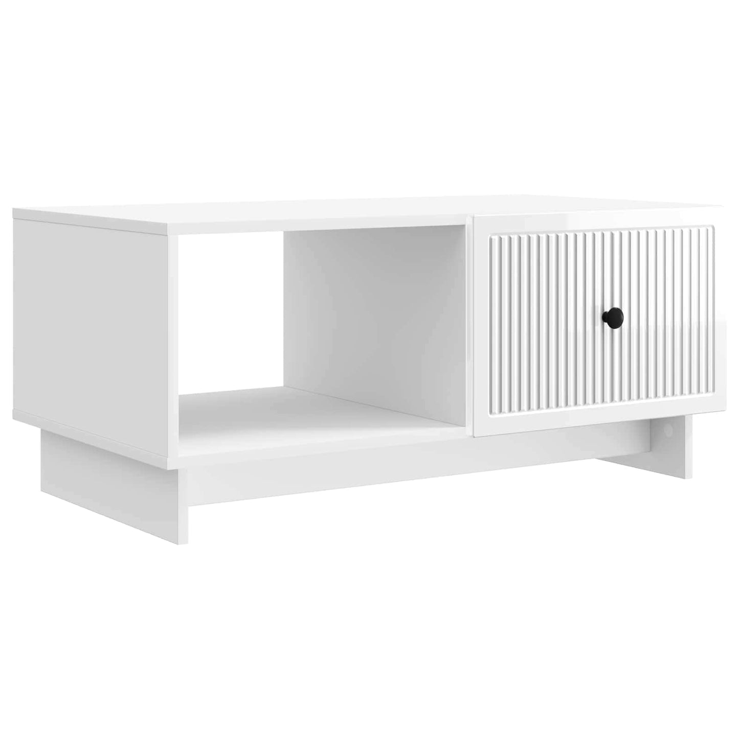 Tavolino da salotto Bianco Lucido 90 x 50 x 40 cm