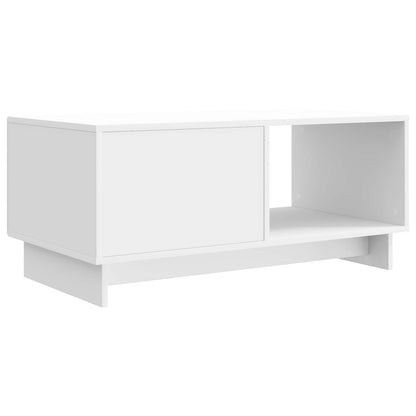 Tavolino da salotto Bianco Lucido 90 x 50 x 40 cm