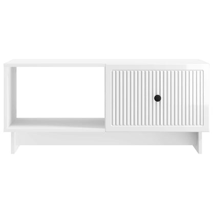 Tavolino da salotto Bianco Lucido 90 x 50 x 40 cm | homemem39