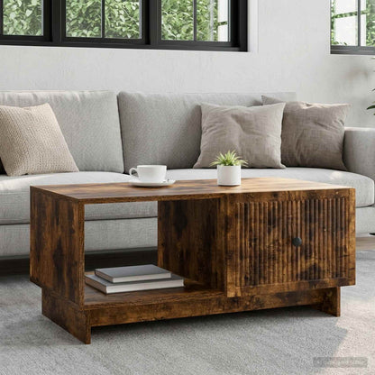 Tavolino da salotto Rovere Fumo 90 x 50 x 40 cm