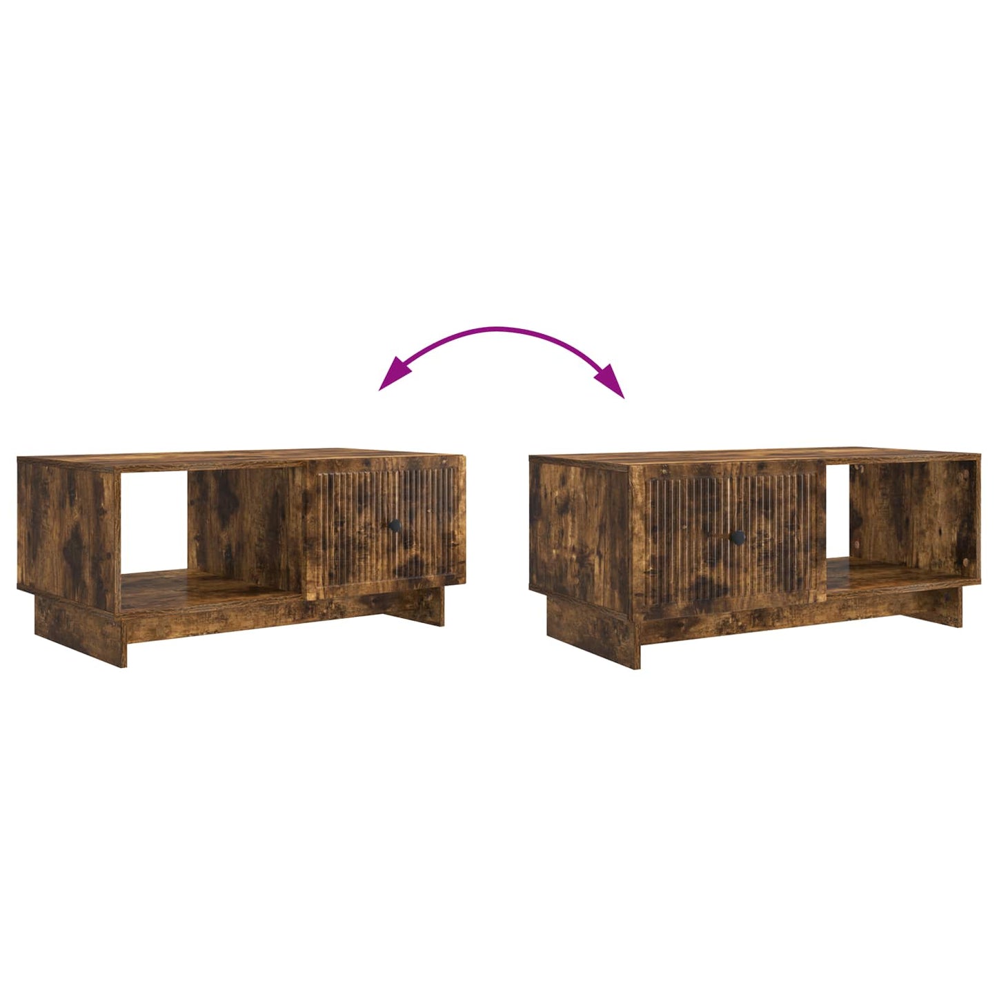 Tavolino da salotto Rovere Fumo 90 x 50 x 40 cm