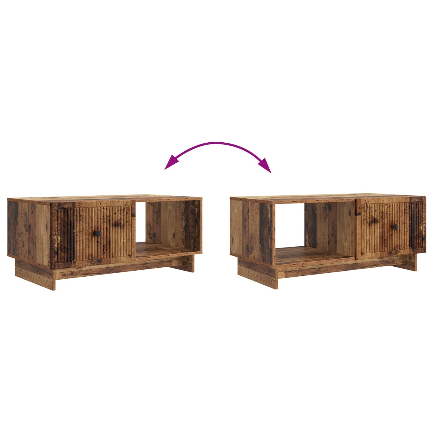 Tavolino da salotto Legno antico 90 x 50 x 40 cm