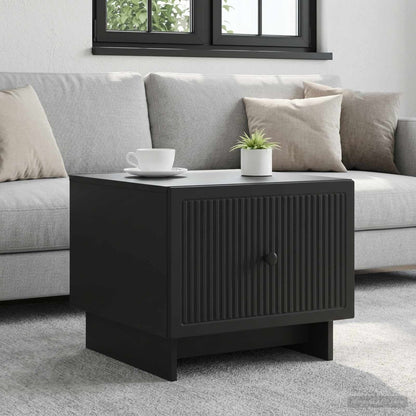 Tavolino da salotto Nero 49 x 50 x 40 cm Legno ingegnerizzato