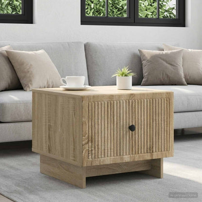 Tavolino da salotto con cassetto Rovere Sonoma 49 x 50 x 40 cm