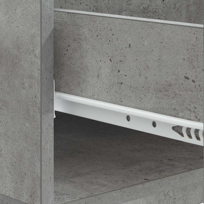 Tavolino da salotto con cassetto Grigio Cemento 49 x 50 x 40 cm
