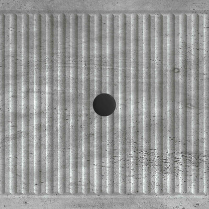 Tavolino da salotto con cassetto Grigio Cemento 49 x 50 x 40 cm