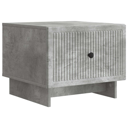 Tavolino da salotto con cassetto Grigio Cemento 49 x 50 x 40 cm