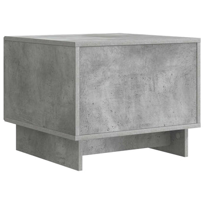 Tavolino da salotto con cassetto Grigio Cemento 49 x 50 x 40 cm