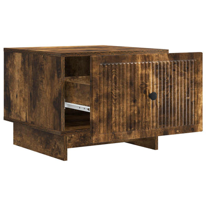 Tavolino da salotto con cassetto Rovere Fumo 49 x 50 x 40 cm