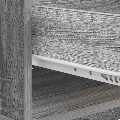 Tavolino da salotto con cassetto Grigio Sonoma 49 x 50 x 40 cm