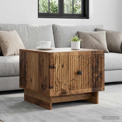 Tavolino da salotto con cassetto Legno antico 49 x 50 x 40 cm