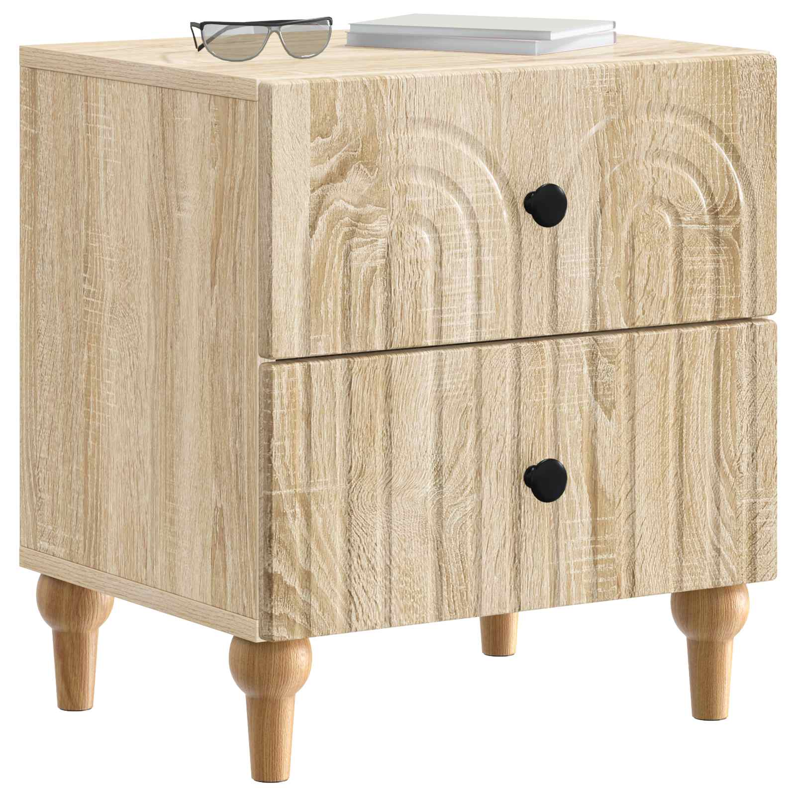 Armadio da Notte 2 pcs Rovere Sonoma 43 x 34,5 x 48 cm | homemem39