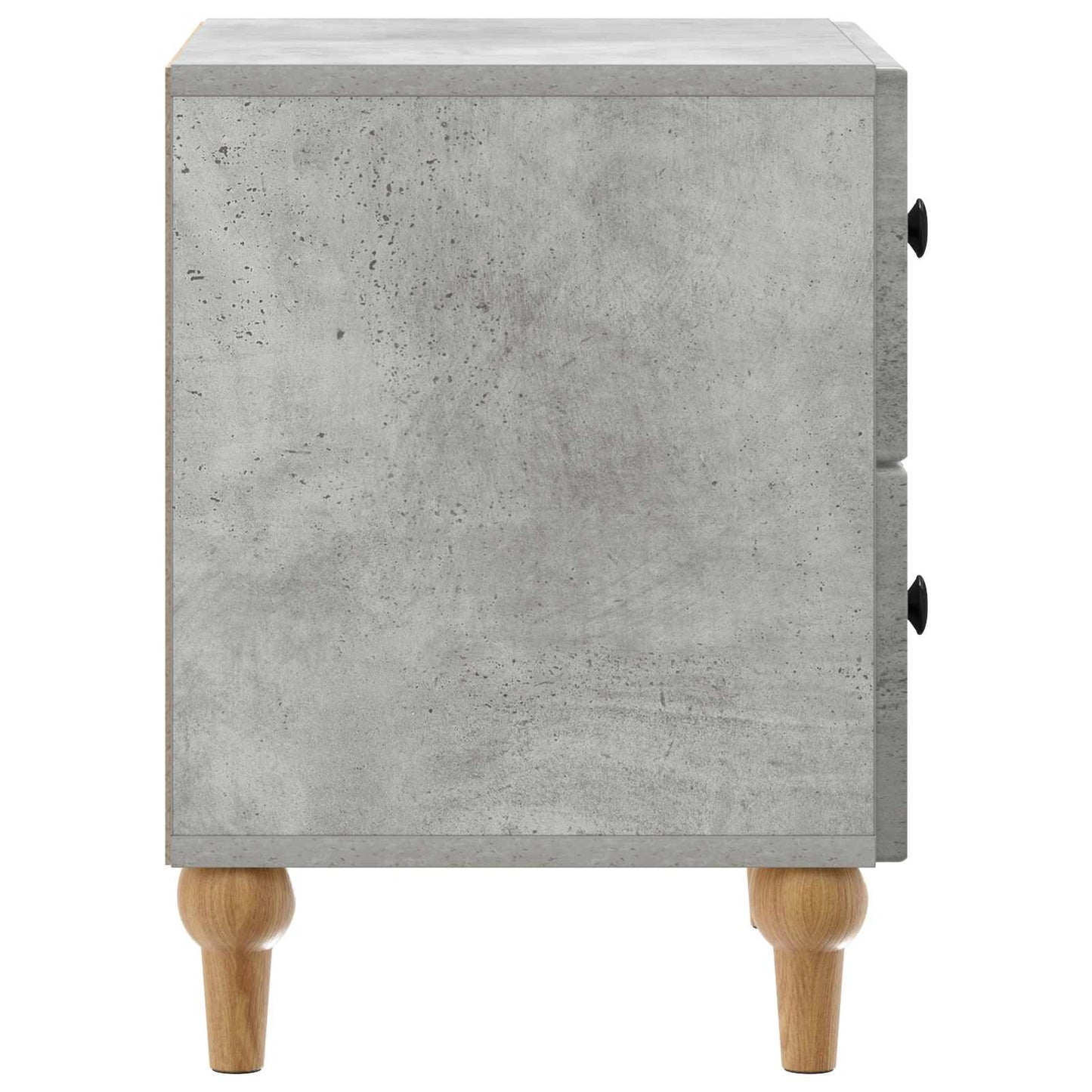 Armadio da Notte 2 pcs Grigio Cemento 43 x 34,5 x 48 cm | homemem39