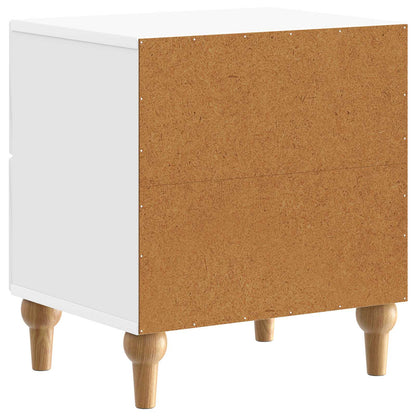 Armadio da Notte 2 pcs Bianco Lucido 43 x 34,5 x 48 cm | homemem39
