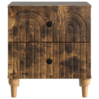 Armadio da Notte con cassetto Rovere Fumo 43 x 34,5 x 48 cm