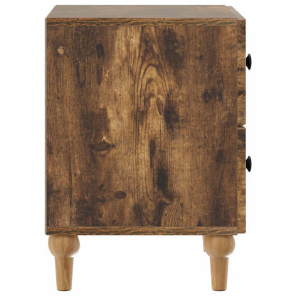 Armadio da Notte 2 pcs Rovere Fumo 43 x 34,5 x 48 cm