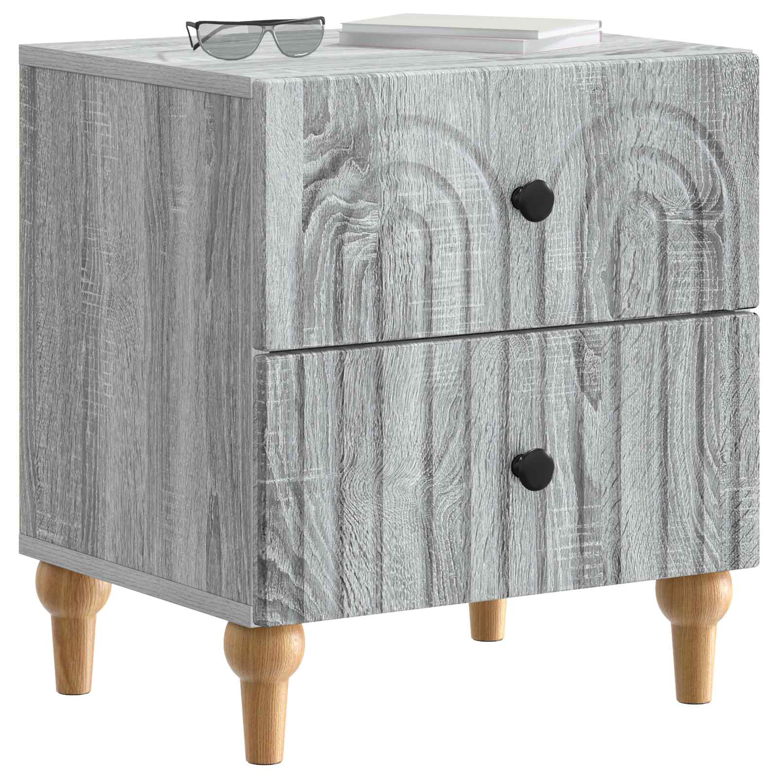 Armadio da Notte con cassetto Grigio Sonoma 43 x 34,5 x 48 cm | homemem39