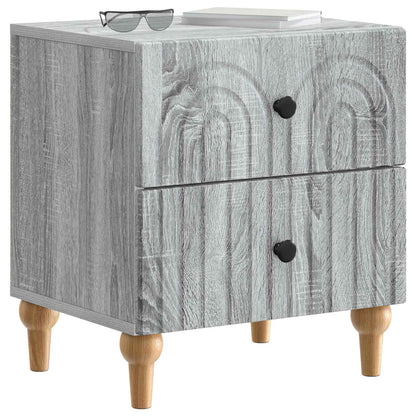 Armadio da Notte 2 pcs Grigio Sonoma 43 x 34,5 x 48 cm