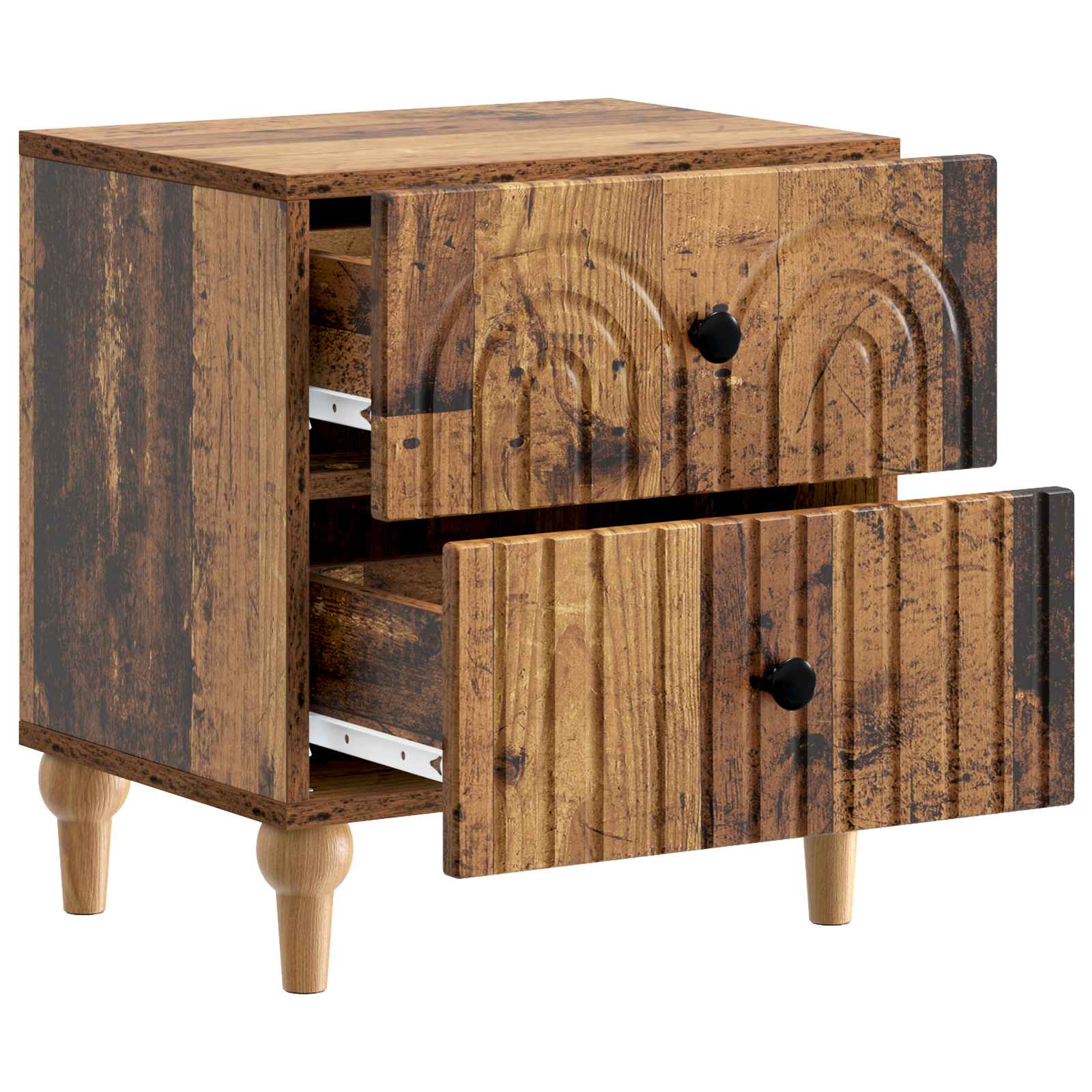Armadio da Notte con cassetto Legno antico 43 x 34,5 x 48 cm | homemem39