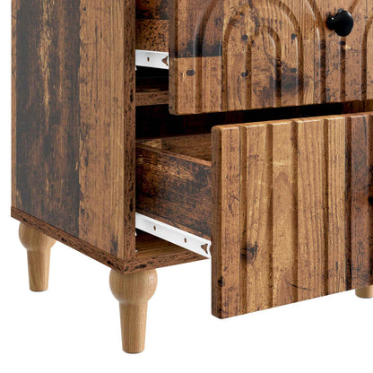 Armadio da Notte 2 pcs Legno antico 43 x 34,5 x 48 cm | homemem39