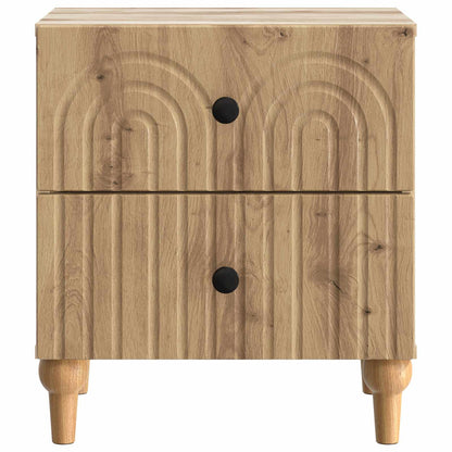 Armadio da Notte 2 pcs Rovere Artigianale 43 x 34,5 x 48 cm | homemem39