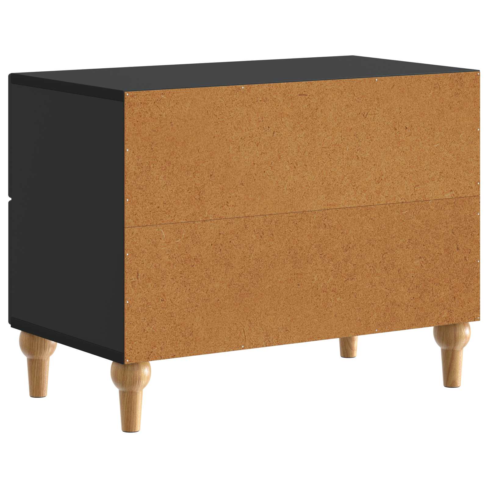 Armadio da Notte Nero 62 x 34,5 x 48 cm Legno ingegnerizzato | homemem39