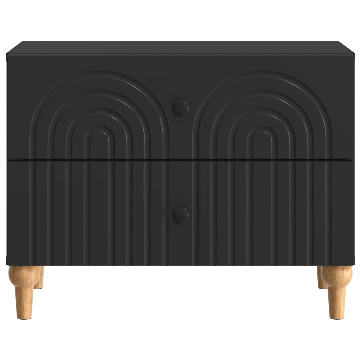 Armadio da Notte Nero 62 x 34,5 x 48 cm Legno ingegnerizzato | homemem39