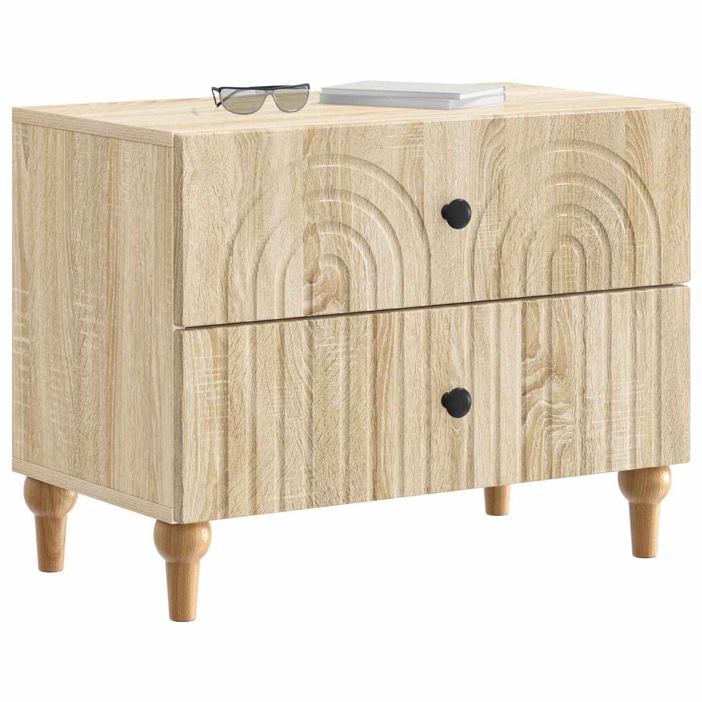 Armadio da Notte con cassetto Rovere Sonoma 62 x 34,5 x 48 cm