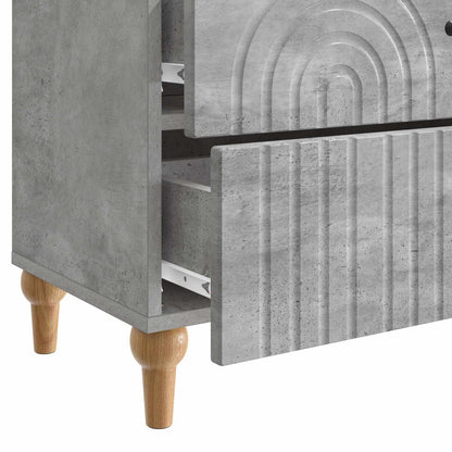 Armadio da Notte con cassetto Grigio Cemento 62 x 34,5 x 48 cm | homemem39
