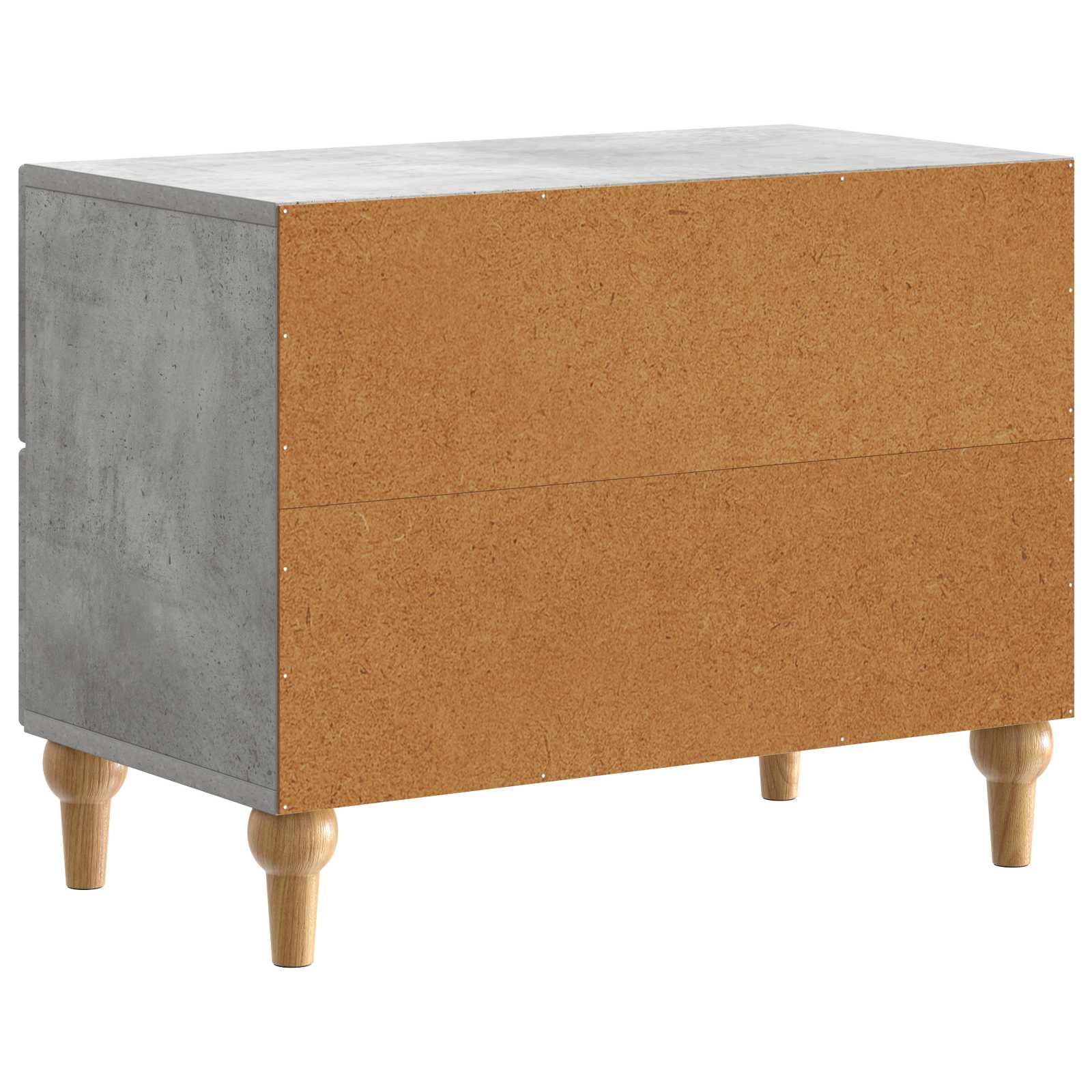 Armadio da Notte con cassetto Grigio Cemento 62 x 34,5 x 48 cm | homemem39