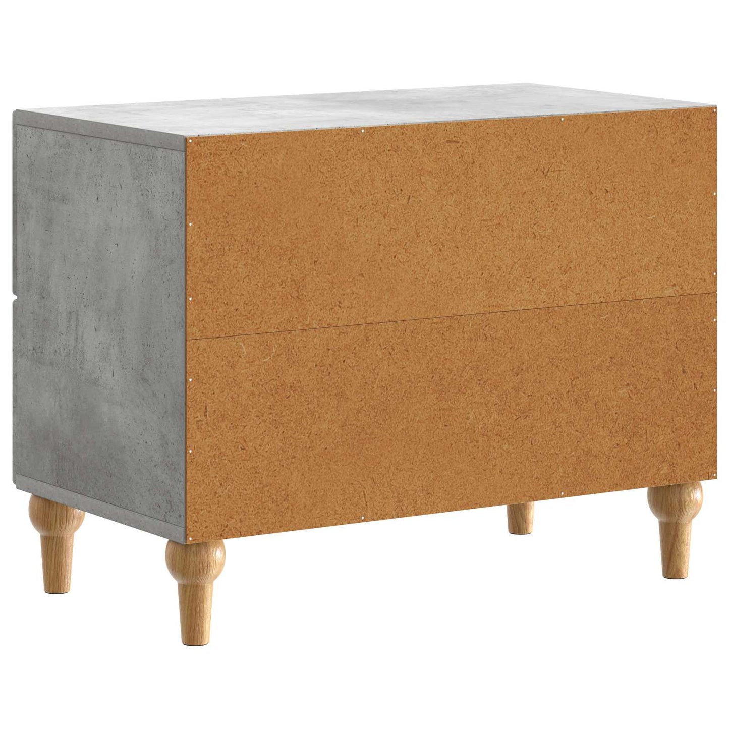 Armadio da Notte con cassetto Grigio Cemento 62 x 34,5 x 48 cm