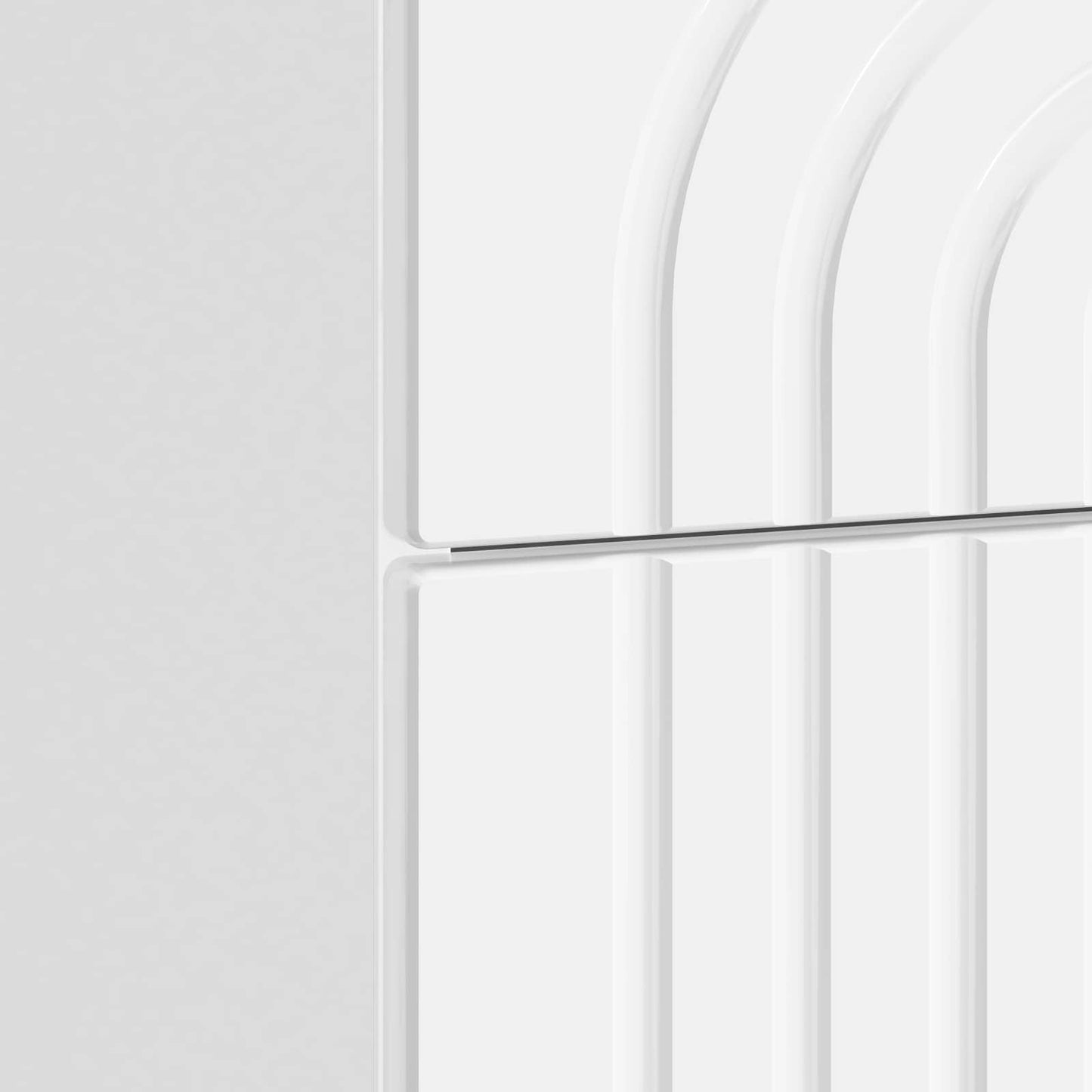 Armadio da Notte con cassetto Bianco Lucido 62 x 34,5 x 48 cm | homemem39