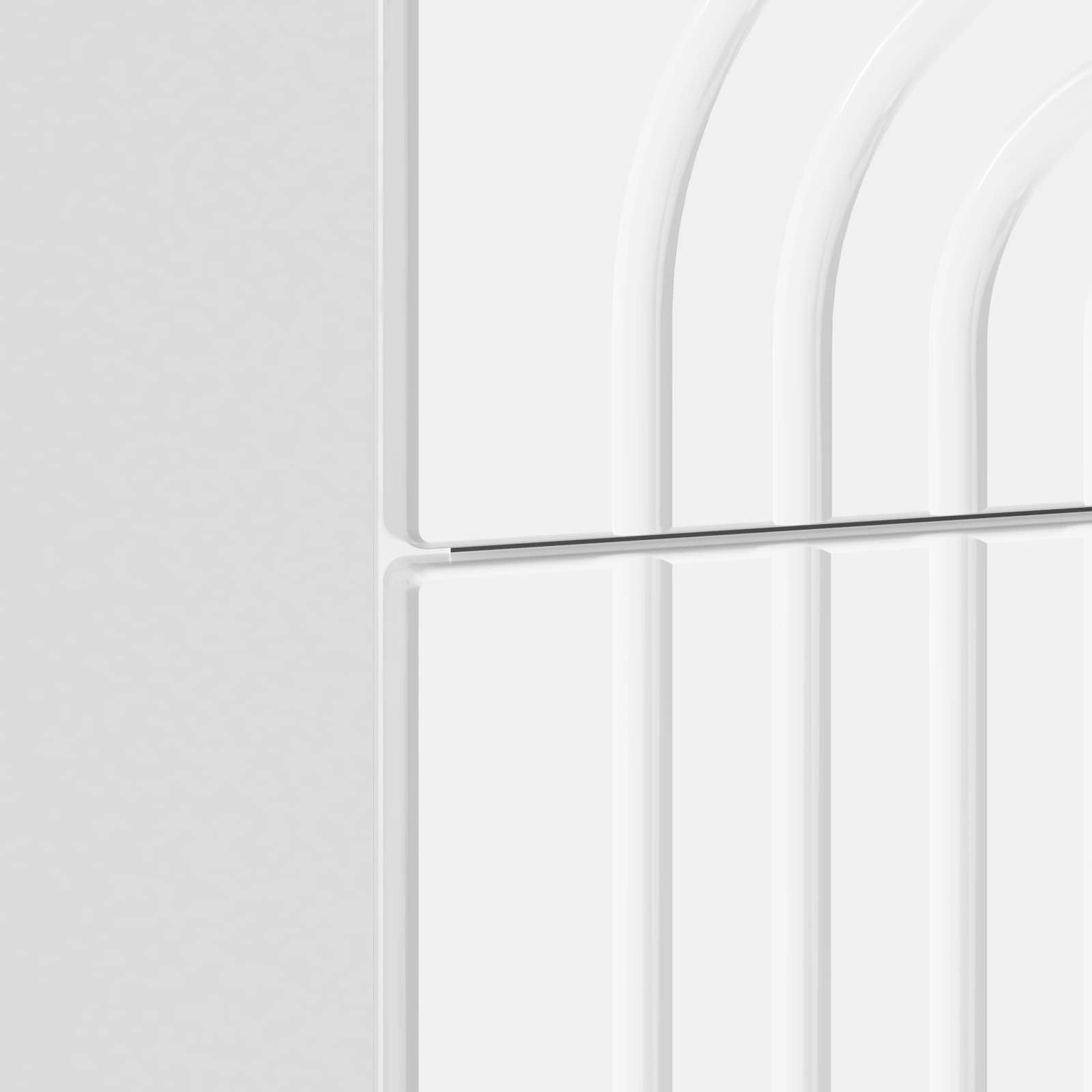 Armadio da Notte con cassetto Bianco Lucido 62 x 34,5 x 48 cm | homemem39