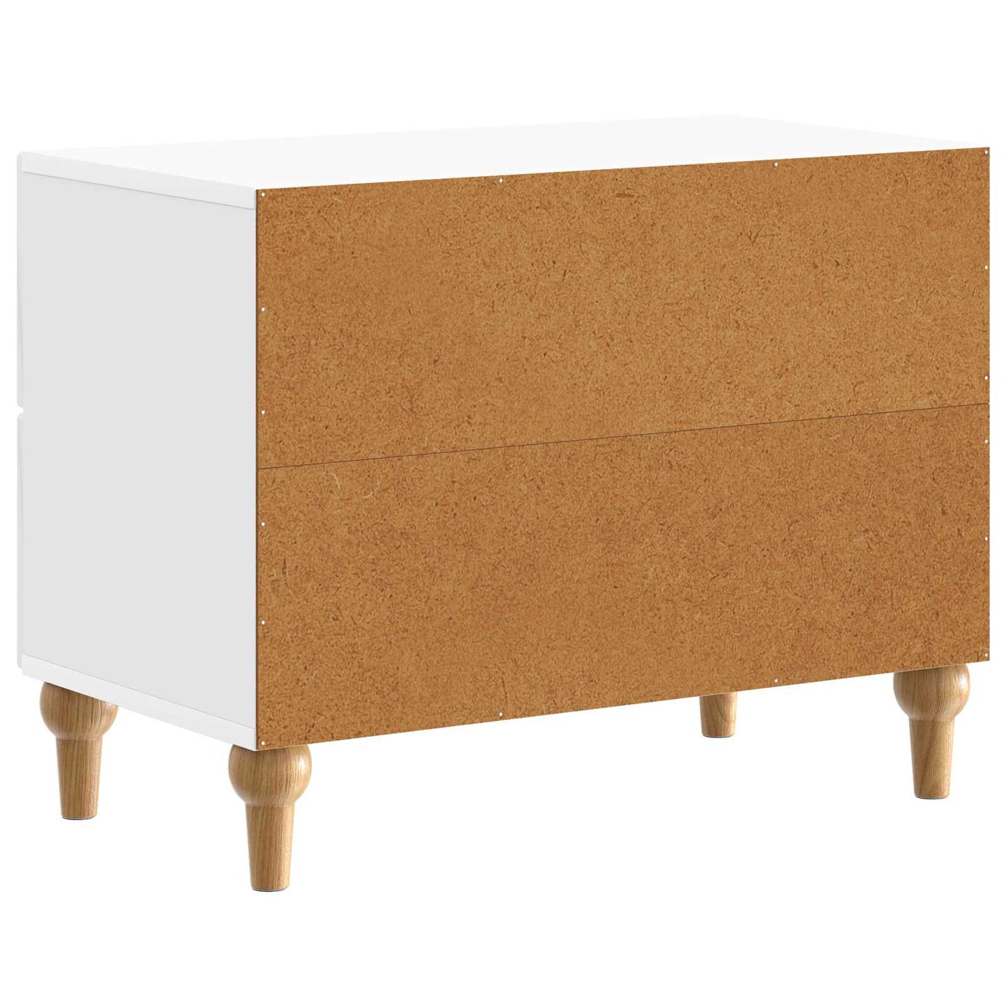 Armadio da Notte con cassetto Bianco Lucido 62 x 34,5 x 48 cm | homemem39