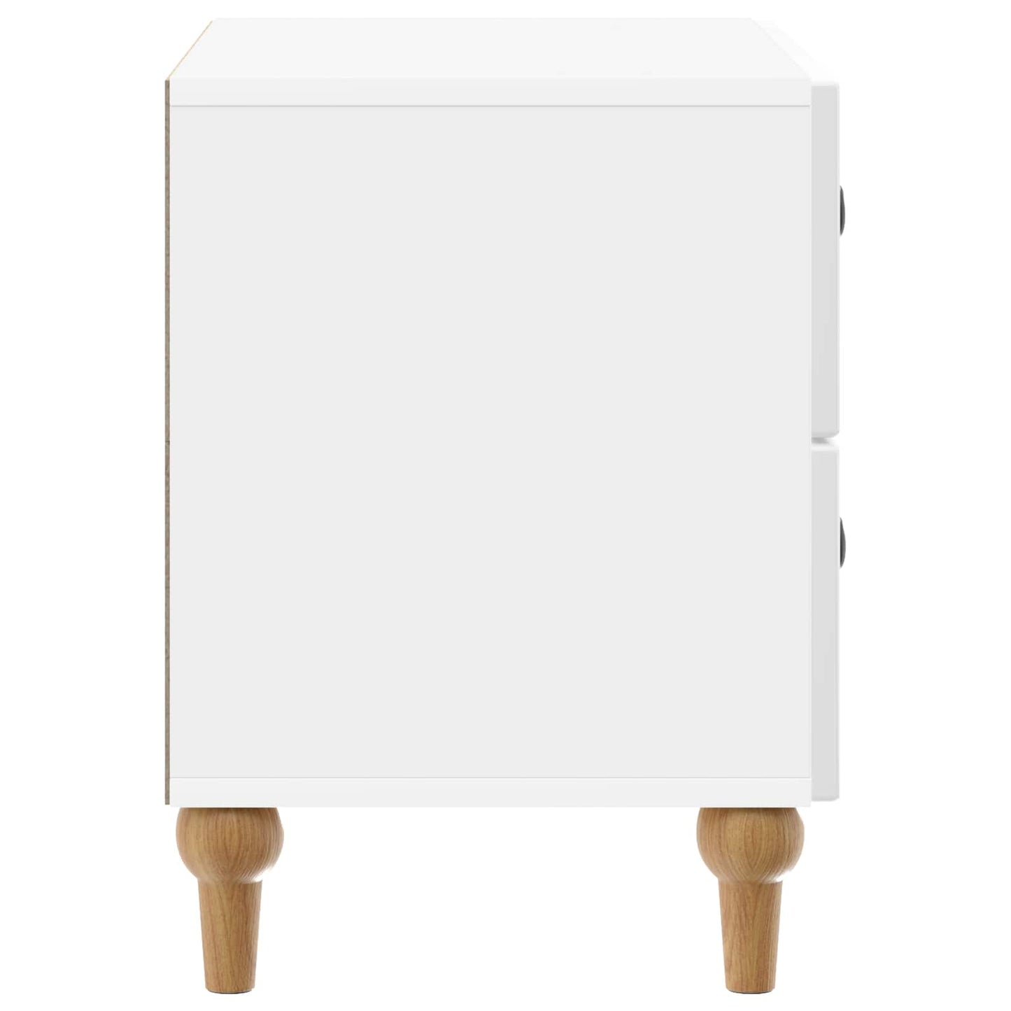 Armadio da Notte con cassetto Bianco Lucido 62 x 34,5 x 48 cm | homemem39