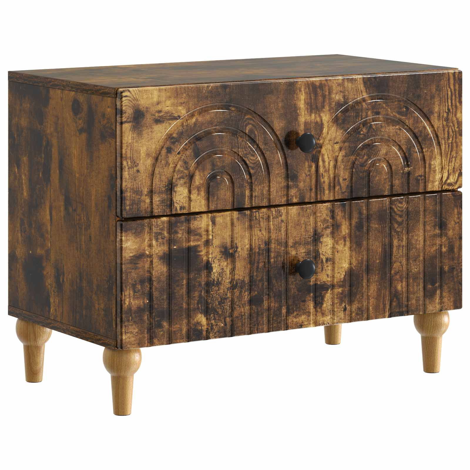 Armadio da Notte con cassetto Rovere Fumo 62 x 34,5 x 48 cm | homemem39