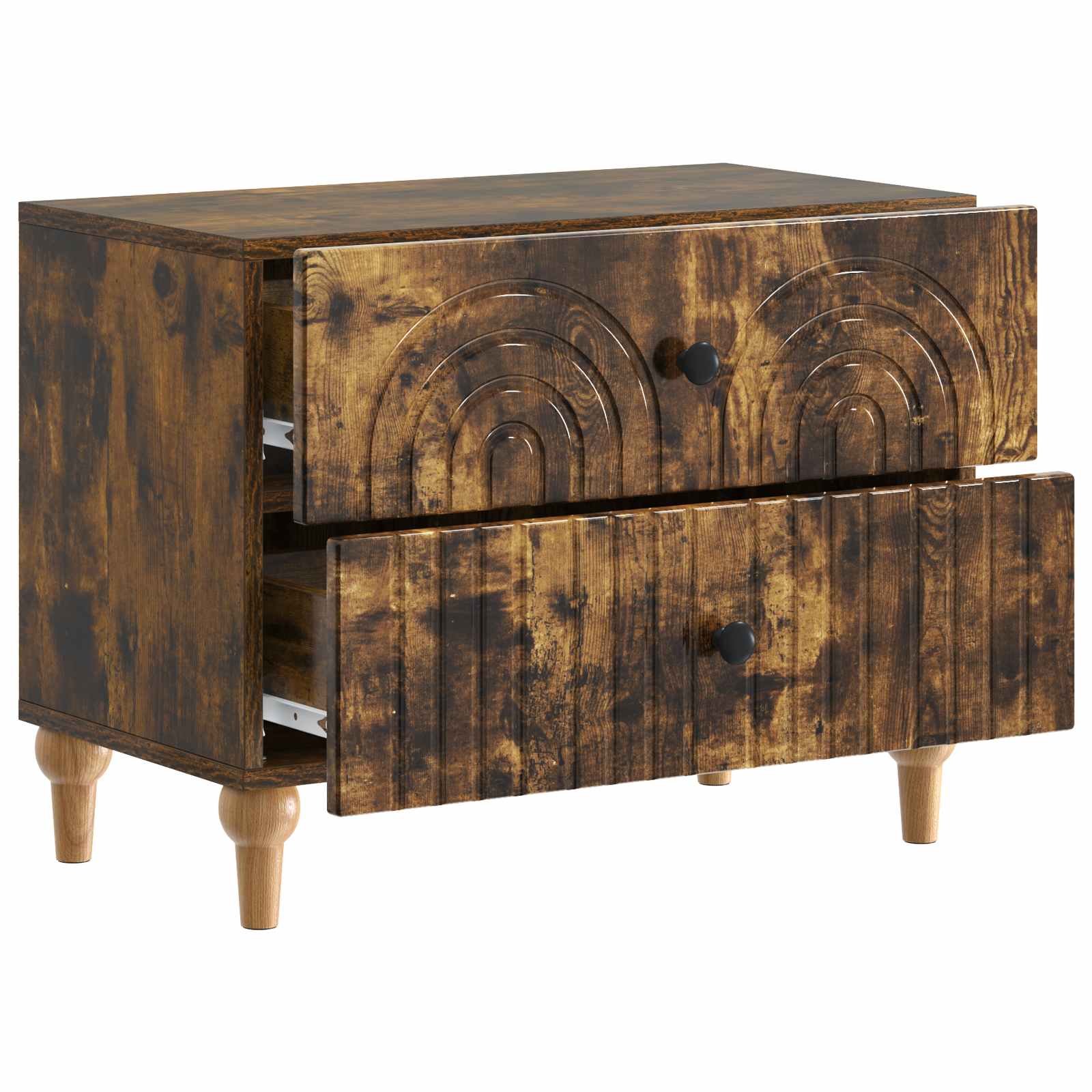 Armadio da Notte con cassetto Rovere Fumo 62 x 34,5 x 48 cm | homemem39