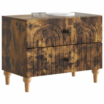 Armadio da Notte con cassetto Rovere Fumo 62 x 34,5 x 48 cm