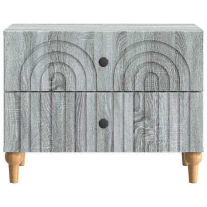 Armadio da Notte con cassetto Grigio Sonoma 62 x 34,5 x 48 cm