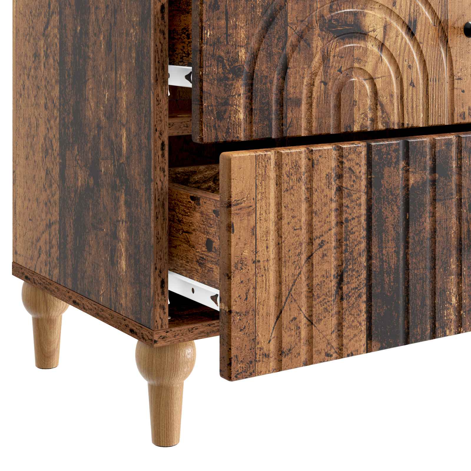 Armadio da Notte con cassetto Legno antico 62 x 34,5 x 48 cm | homemem39