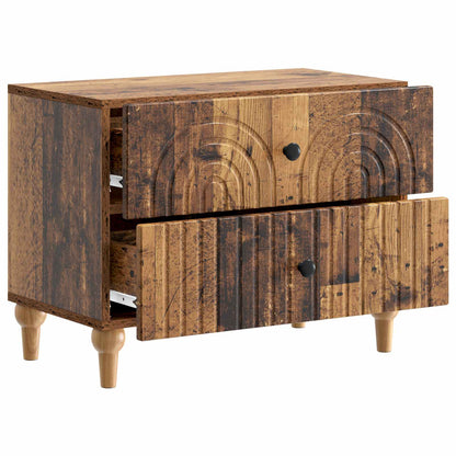 Armadio da Notte con cassetto Legno antico 62 x 34,5 x 48 cm