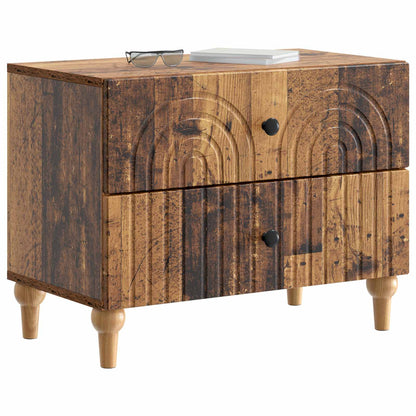 Armadio da Notte con cassetto Legno antico 62 x 34,5 x 48 cm